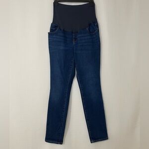 Old Navy Women’s Full Panel Maternity Skinny Jeans – Dark Wash – Size M